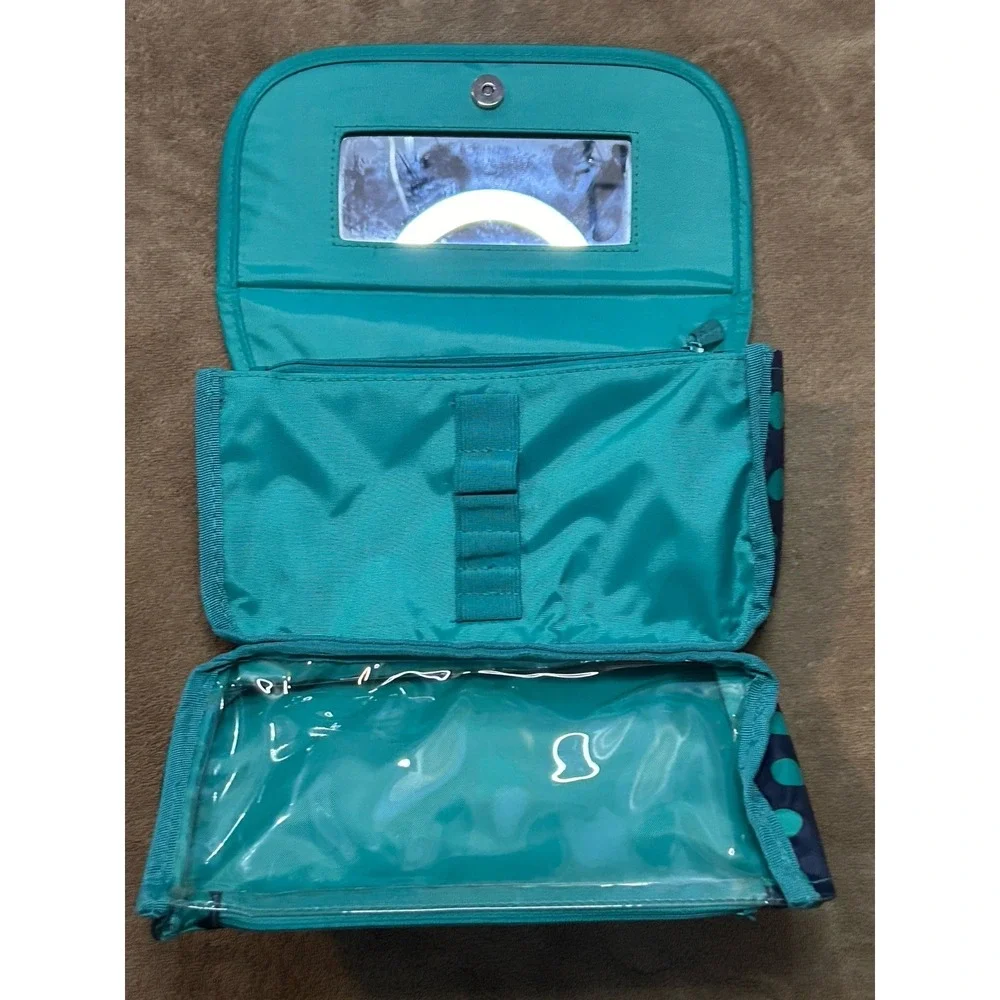 Thirty One Makeup Travel Cosmetics Toiletries Bag Case Mirror Organize